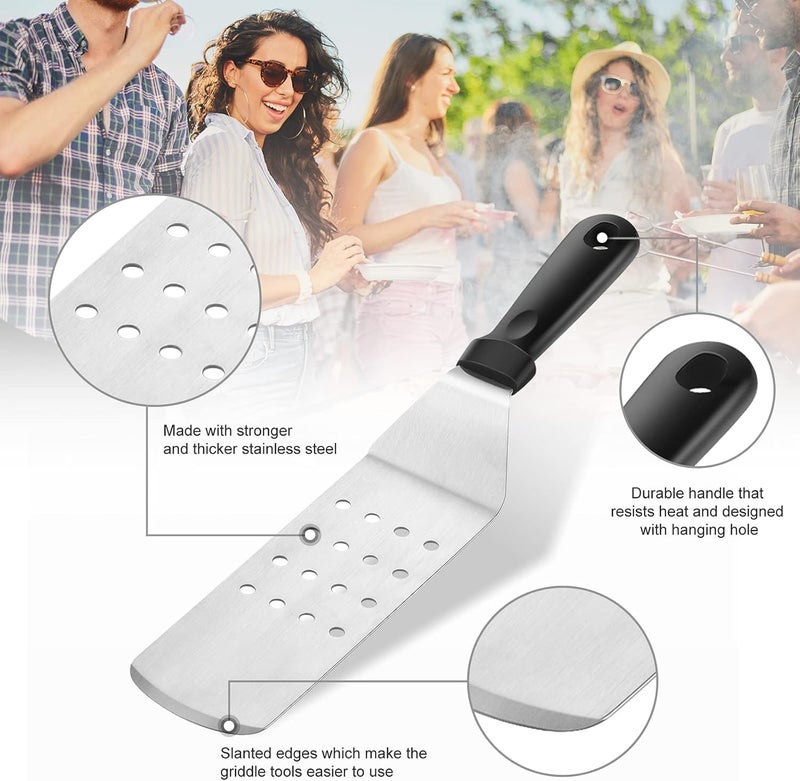 Aofmee Griddle Accessories Kit, 19 Pcs Flat Top Grill Accessories Set for Blackstone and Camp Chef, Griddle Tools Set with Basting Cover, Spatula, Scraper, Bottle, Tongs, Egg Ring for Outdoor BBQ and Camping - Image 3